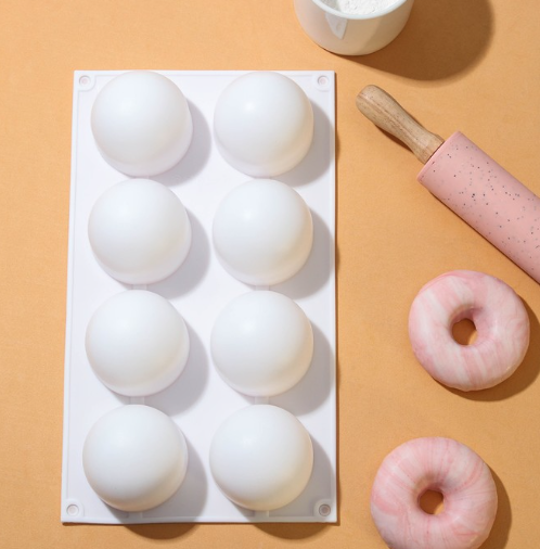 Изображение Форма для выпечки и муссовых десертов «Шарики», 8 ячеек